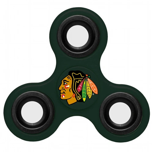 Chicago Blackhawks 3 Way Fidget Spinner - Green Chicago Blackhawks 3 Way Fidget Spinner - Green