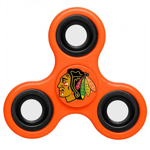 Chicago Blackhawks 3 Way Fidget Spinner - Orange Chicago Blackhawks 3 Way Fidget Spinner - Orange