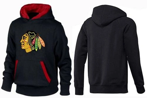 Chicago Blackhawks Big & Tall Logo Pullover Black/Red Hoodie Sweather Chicago Blackhawks Big & Tall Logo Pullover Black/Red Hoodie Sweather