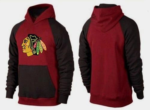 Chicago Blackhawks Big & Tall Logo Pullover Red/Brown Hoodie Sweather Chicago Blackhawks Big & Tall Logo Pullover Red/Brown Hoodie Sweather