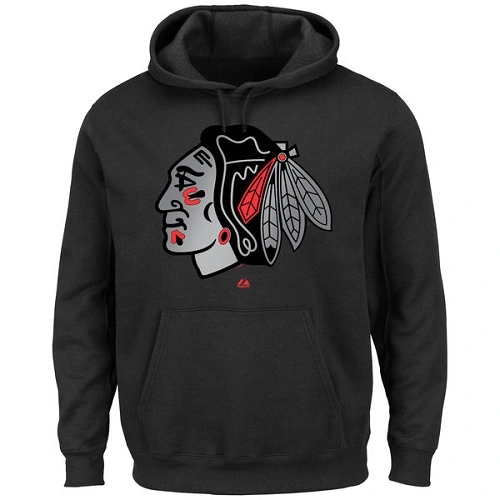 Majestic Chicago Blackhawks Game Reflex Pullover Black Hoodie Sweather Majestic Chicago Blackhawks Game Reflex Pullover Black Hoodie Sweather
