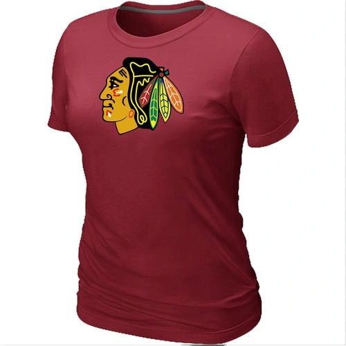 Women's Chicago Big & Tall Logo T-Shirt - Red Women's Chicago Big & Tall Logo T-Shirt - Red