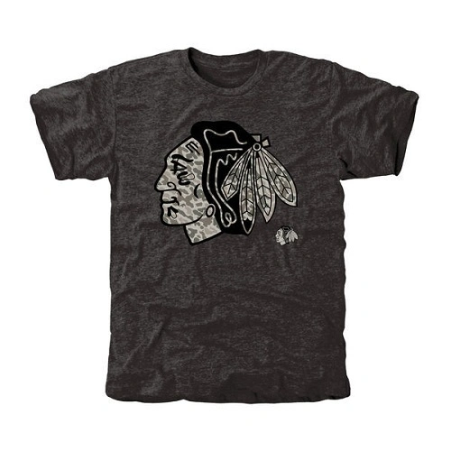 Chicago Black Rink Warrior Tri-Blend T-Shirt Chicago Black Rink Warrior Tri-Blend T-Shirt