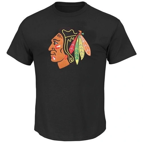 Chicago Blackhawks T-Shirts - Black Chicago Blackhawks T-Shirts - Black