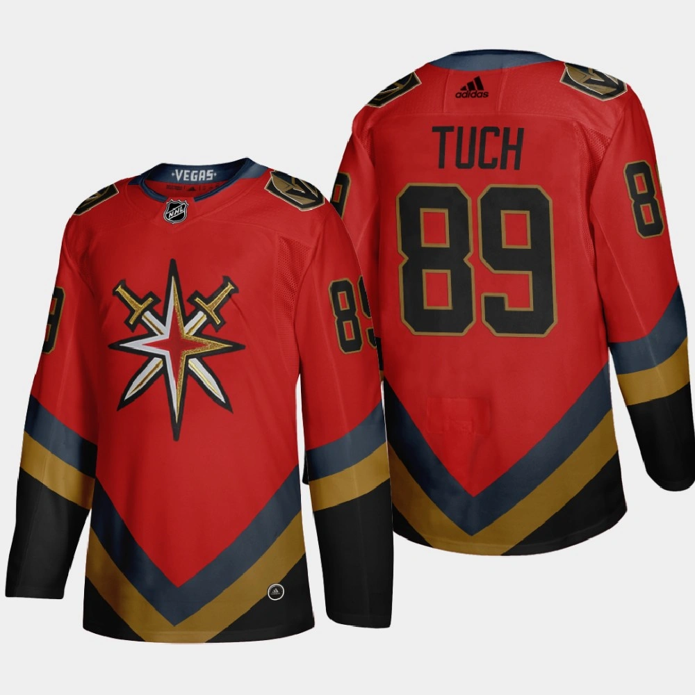 Youth Vegas Golden Knights Alex Tuch #89 2021 Season Reverse Retro Fourth Authentic Red Jersey Youth Vegas Golden Knights Alex Tuch #89 2021 Season Reverse Retro Fourth Authentic Red Jersey