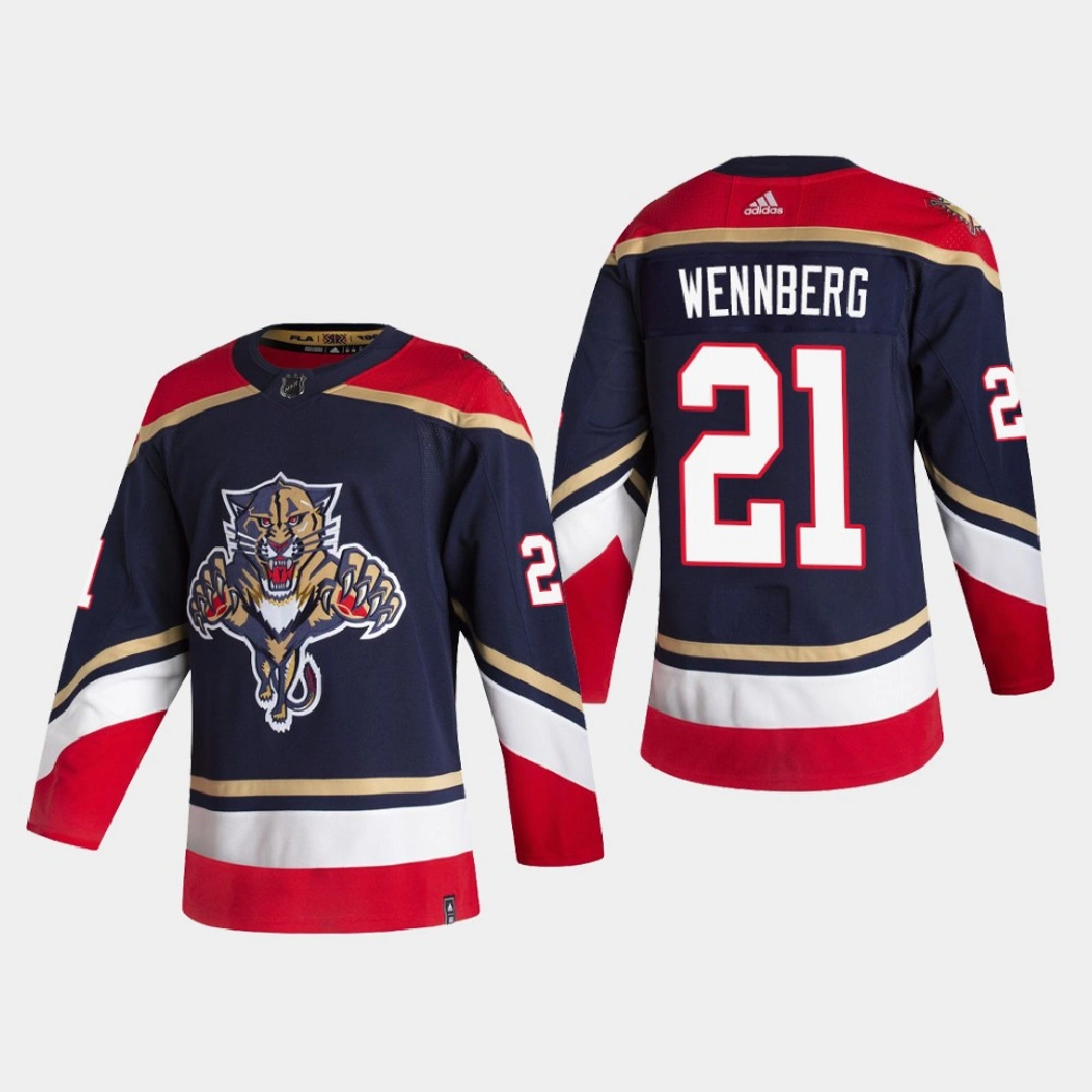 Men's Florida Panthers Alexander Wennberg #21 2021 Season Reverse Retro Authentic Special Edition Navy Jersey Men's Florida Panthers Alexander Wennberg #21 2021 Season Reverse Retro Authentic Special Edition Navy Jersey