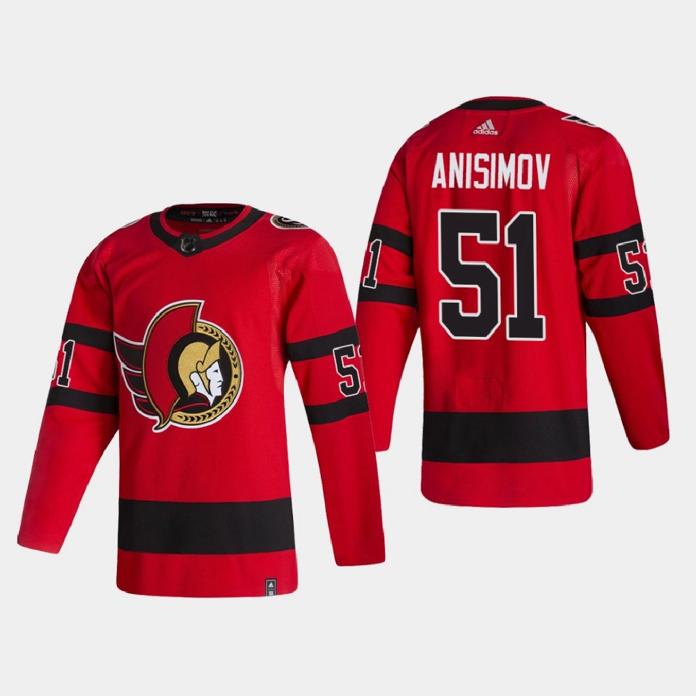 Youth Ottawa Senators Artem Anisimov #51 2021 Season Reverse Retro Authentic Special Edition Red Jersey Youth Ottawa Senators Artem Anisimov #51 2021 Season Reverse Retro Authentic Special Edition Red Jersey