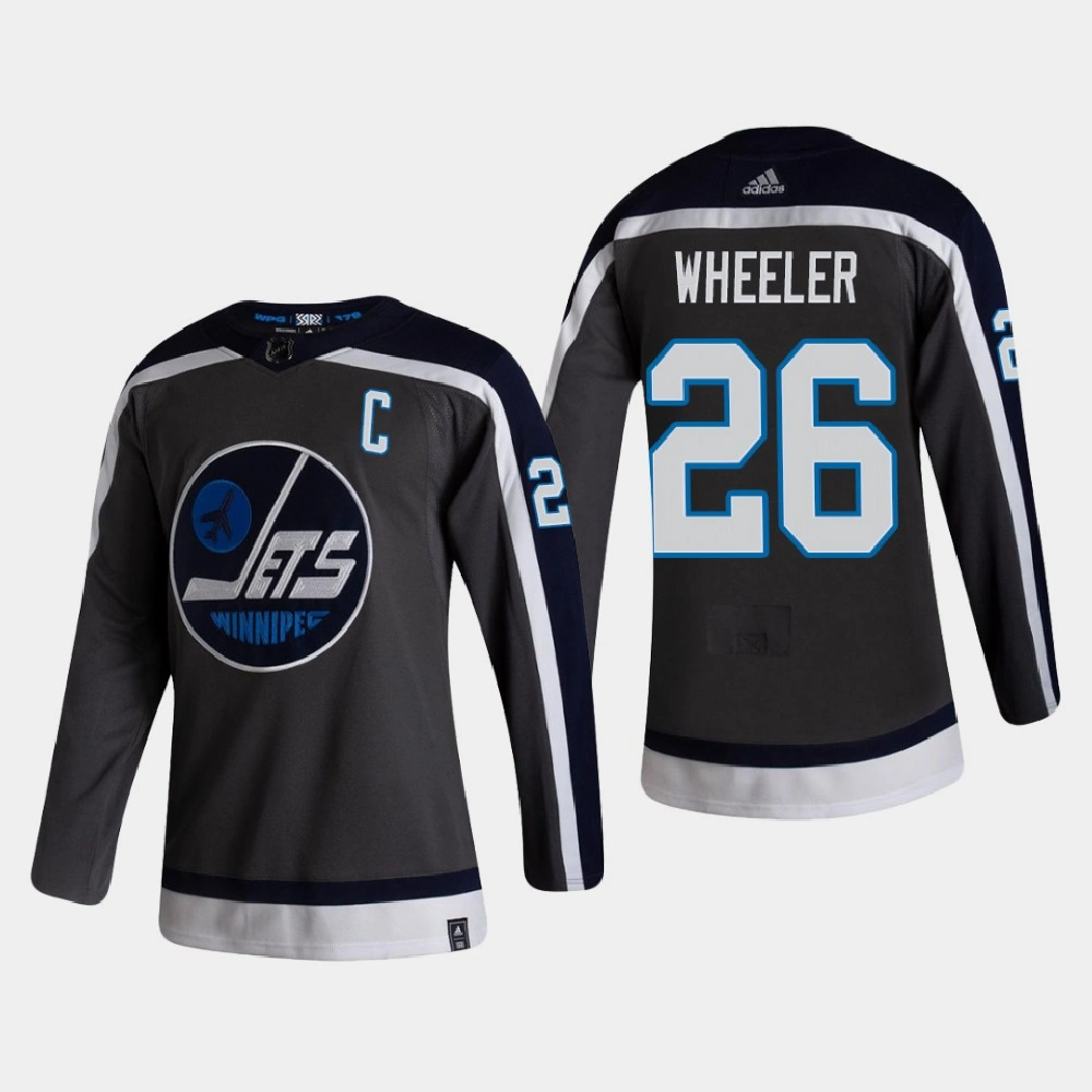 Women's Winnipeg Jets Blake Wheeler #26 2021 Season Reverse Retro Authentic Gray Jersey Women's Winnipeg Jets Blake Wheeler #26 2021 Season Reverse Retro Authentic Gray Jersey