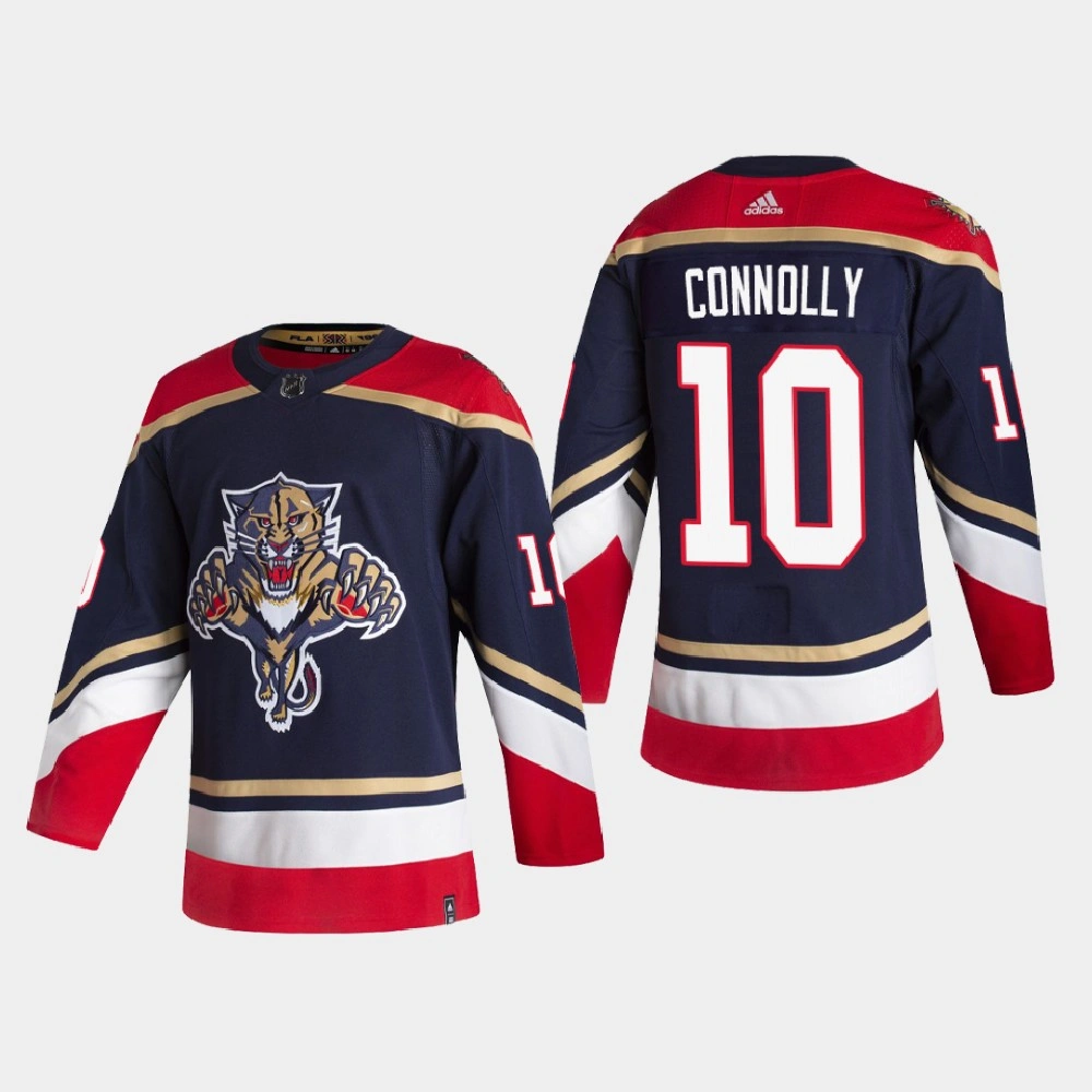 Men's Florida Panthers Brett Connolly #10 2021 Season Reverse Retro Authentic Special Edition Navy Jersey Men's Florida Panthers Brett Connolly #10 2021 Season Reverse Retro Authentic Special Edition Navy Jersey