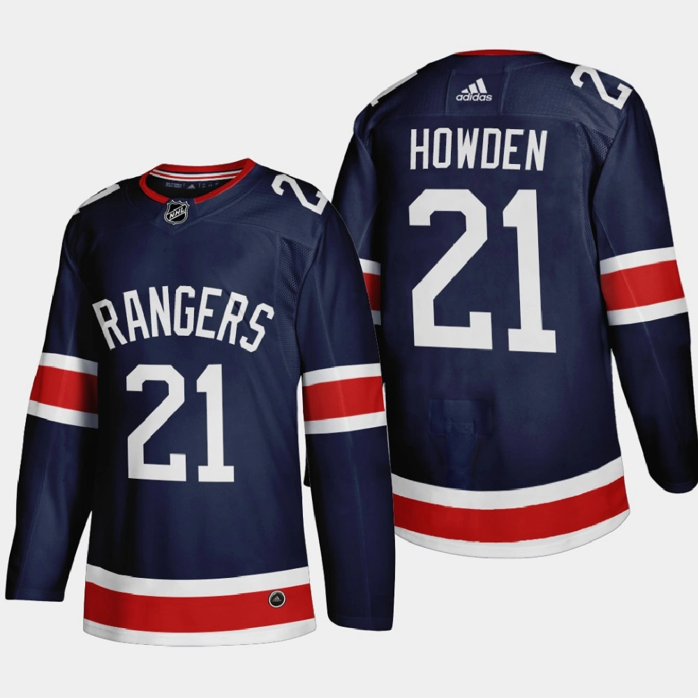 Youth New York Rangers Brett Howden #21 2021 Season Reverse Retro Authentic Navy Jersey