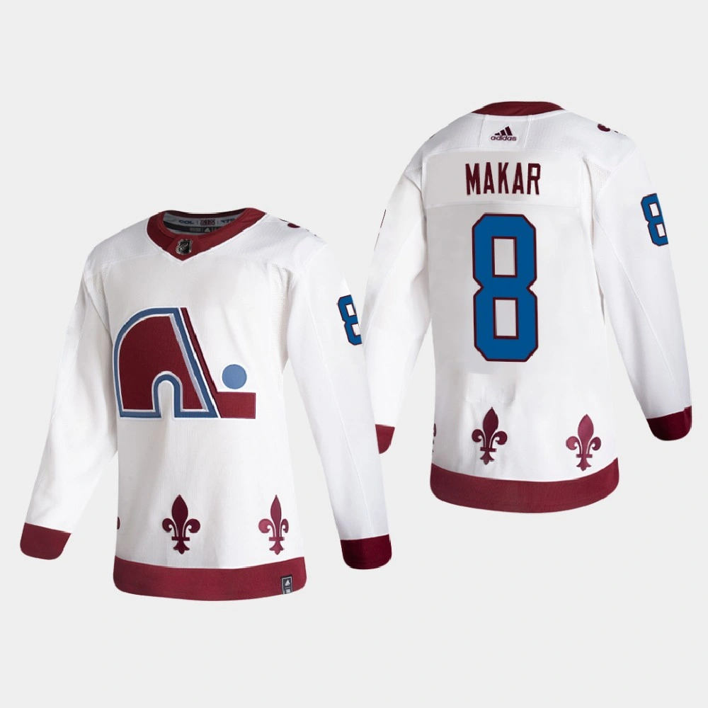 Women's Colorado Avalanche Cale Makar #8 2021 Season Reverse Retro Authentic Special Edition White Jersey Women's Colorado Avalanche Cale Makar #8 2021 Season Reverse Retro Authentic Special Edition White Jersey