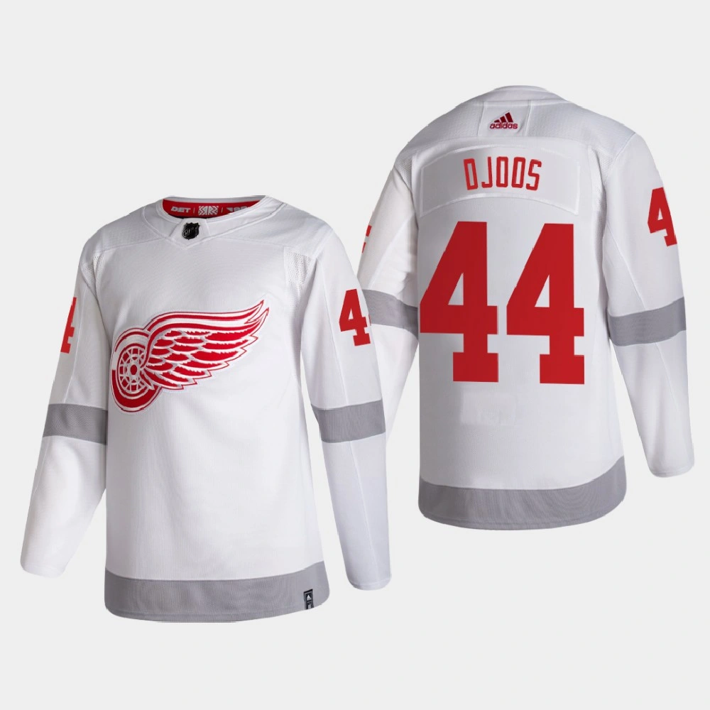 Youth Detroit Red Wings Christian Djoos #44 2021 Season Reverse Retro Authentic Special Edition White Jersey Youth Detroit Red Wings Christian Djoos #44 2021 Season Reverse Retro Authentic Special Edition White Jersey