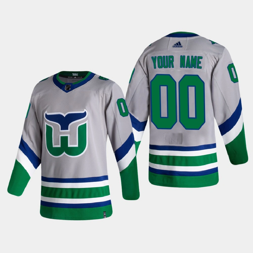 Men's Carolina Hurricanes Custom #00 2021 Season Reverse Retro Authentic Green Jersey Men's Carolina Hurricanes Custom #00 2021 Season Reverse Retro Authentic Green Jersey