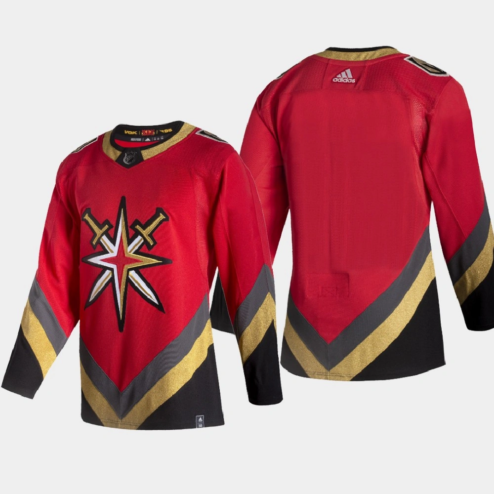 Men Vegas Golden Knights 2021 Season Reverse Retro Special Edition Authentic Red Jersey