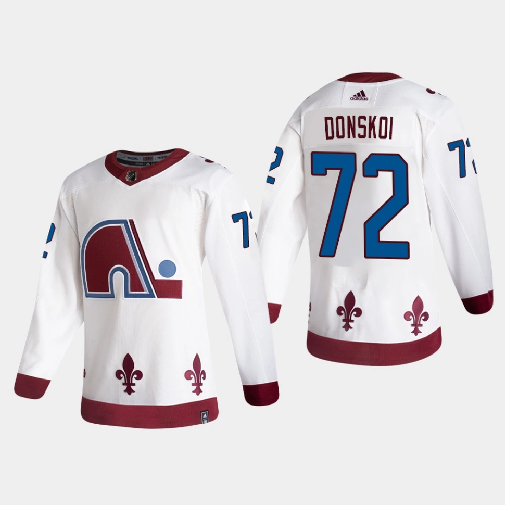 Women's Colorado Avalanche Joonas Donskoi #72 2021 Season Reverse Retro Authentic Special Edition White Jersey Women's Colorado Avalanche Joonas Donskoi #72 2021 Season Reverse Retro Authentic Special Edition White Jersey