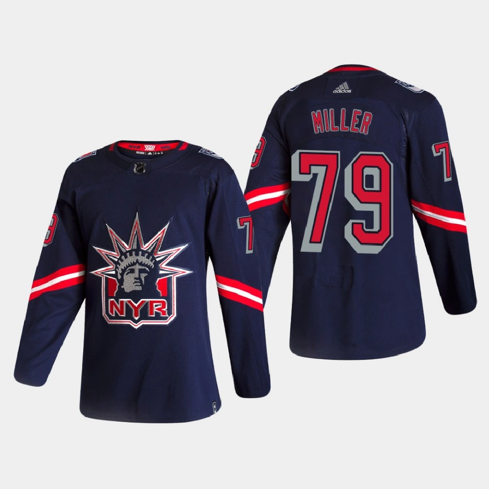 Youth New York Rangers K'Andre Miller #79 2021 Season Reverse Retro Authentic Special Edition Navy Jersey Youth New York Rangers K'Andre Miller #79 2021 Season Reverse Retro Authentic Special Edition Navy Jersey