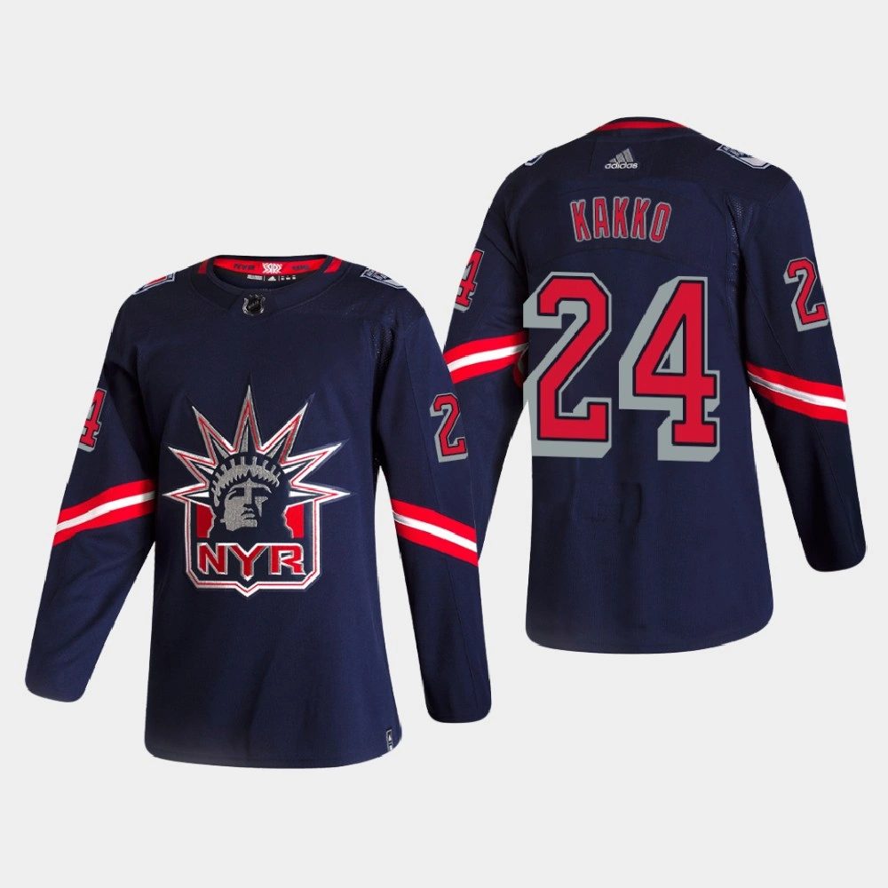 Women's New York Rangers Kaapo Kakko #24 2021 Season Reverse Retro Authentic Special Edition Navy Jersey
