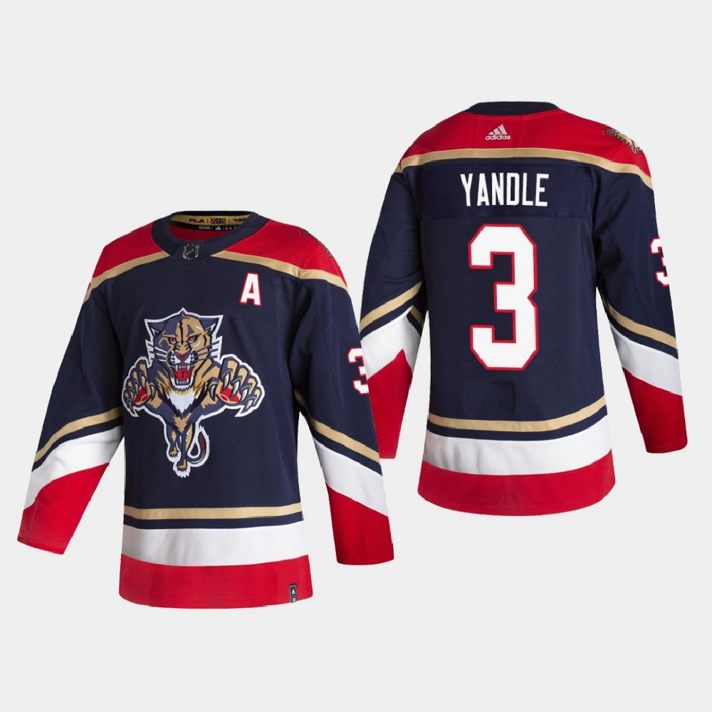 Men's Florida Panthers Keith Yandle #3 2021 Season Reverse Retro Authentic Special Edition Navy Jersey