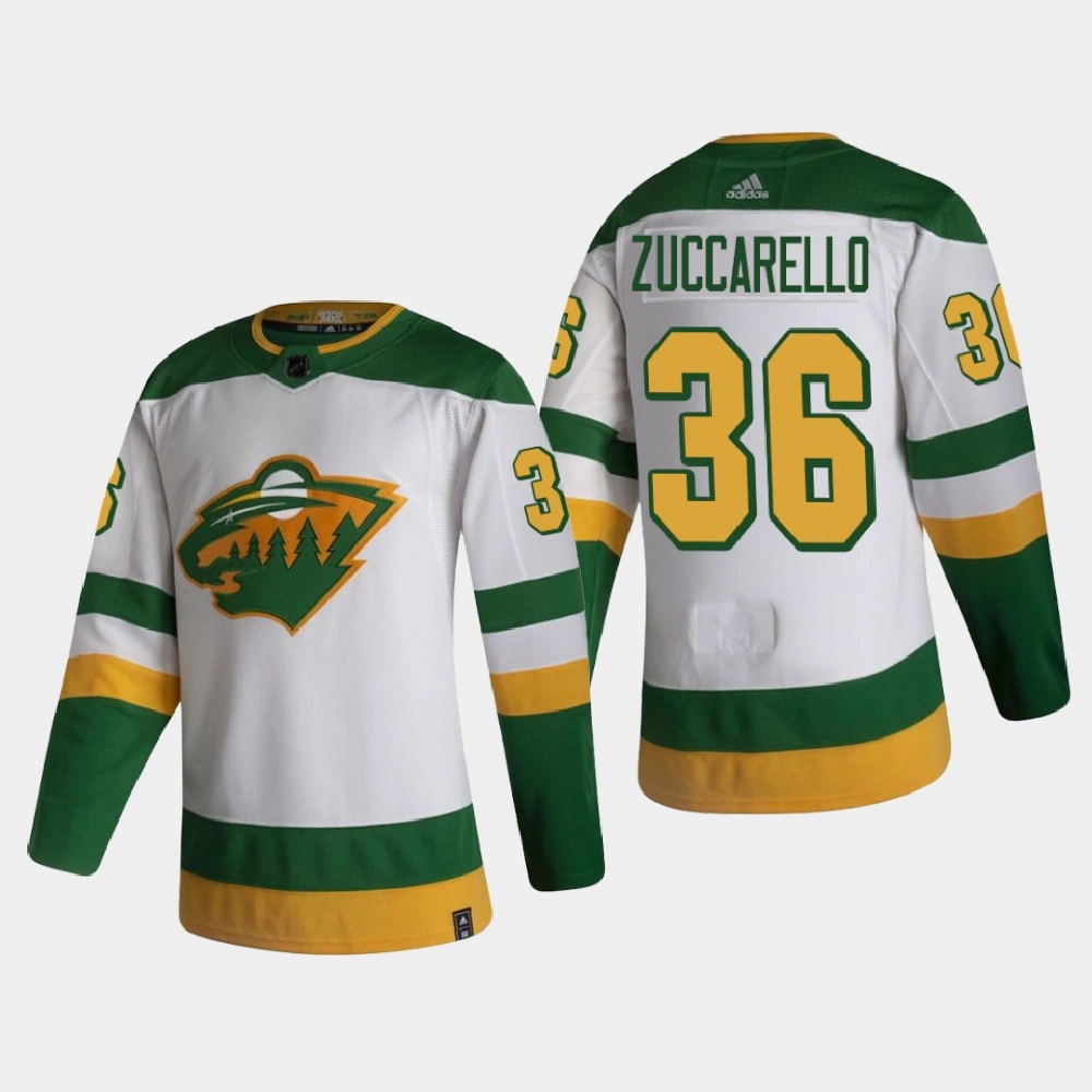 Women's Minnesota Wild Mats Zuccarello #36 2021 Season Reverse Retro Authentic White Jersey Women's Minnesota Wild Mats Zuccarello #36 2021 Season Reverse Retro Authentic White Jersey