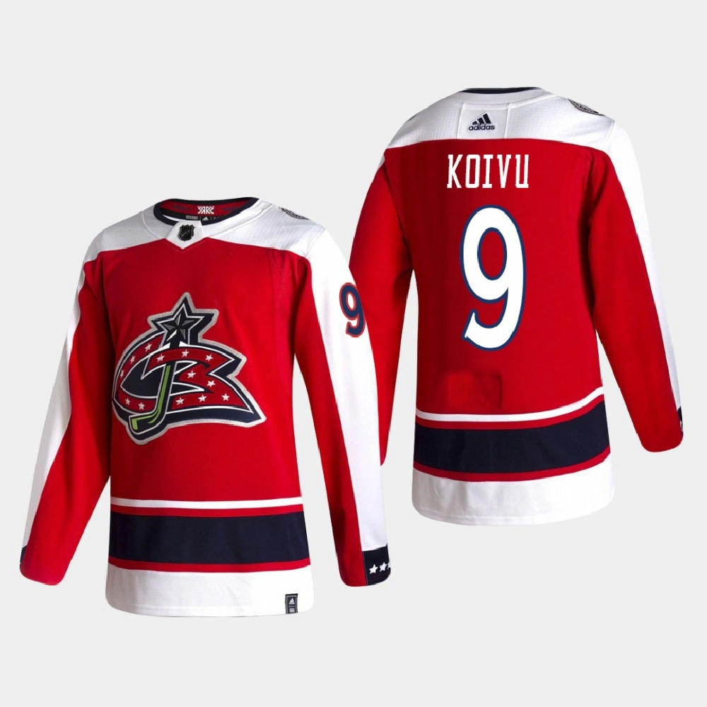 Youth Columbus Blue Jackets Mikko Koivu #9 2021 Season Reverse Retro Authentic Special Edition Red Jersey