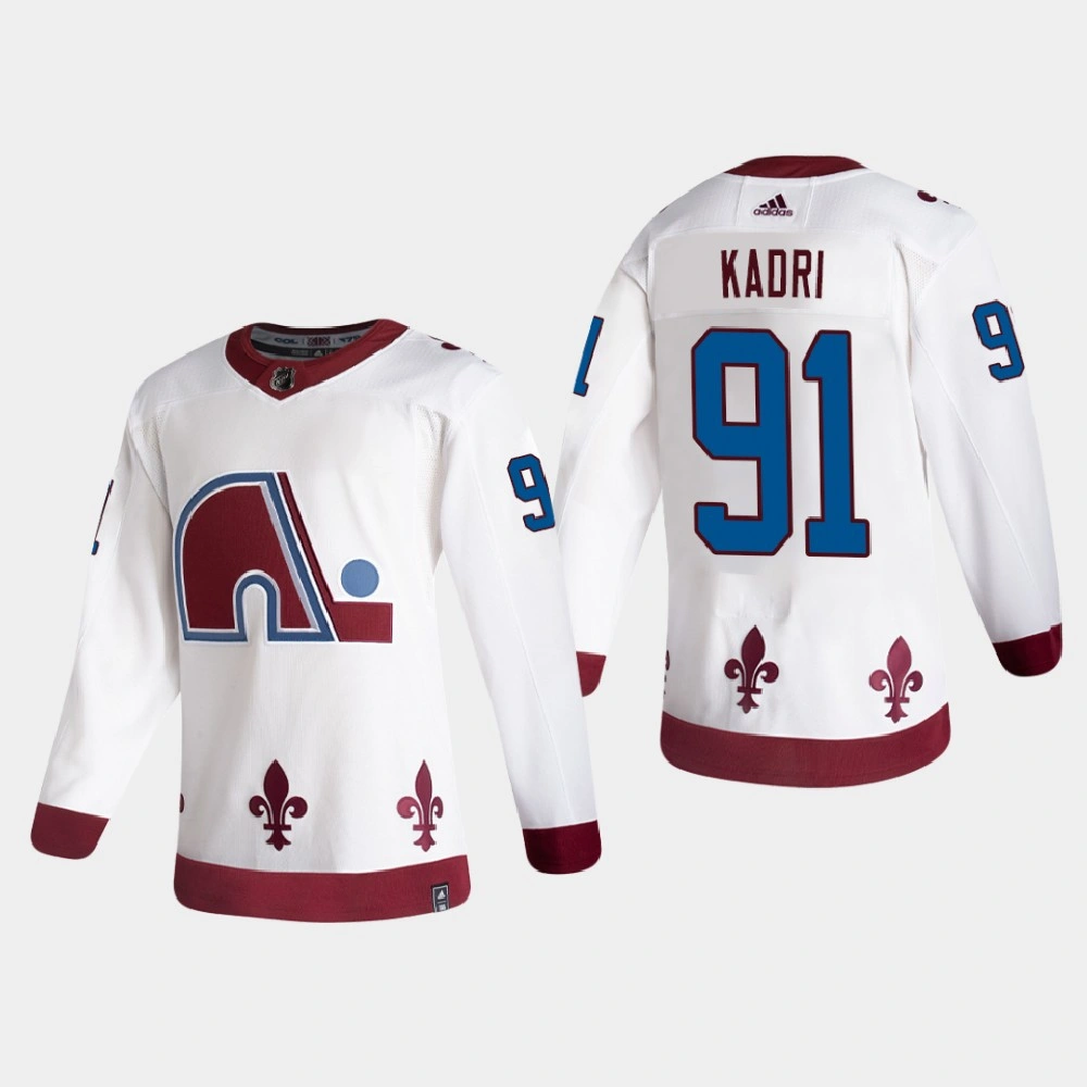 Men's Colorado Avalanche Nazem Kadri #91 2021 Season Reverse Retro Authentic Special Edition White Jersey