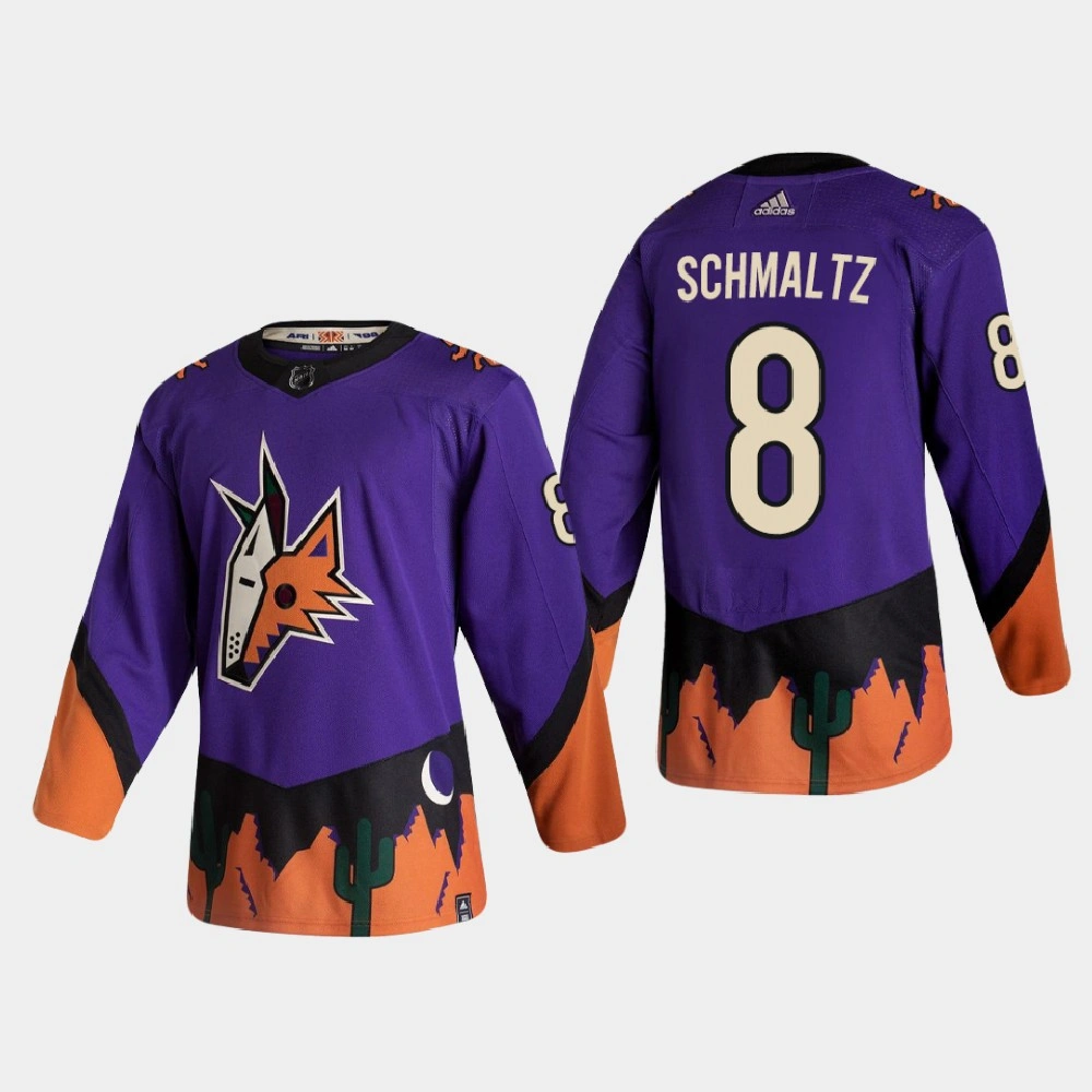 Women's Arizona Coyotes Nick Schmaltz #8 2021 Season Reverse Retro Authentic Special Edition Purple Jersey Women's Arizona Coyotes Nick Schmaltz #8 2021 Season Reverse Retro Authentic Special Edition Purple Jersey