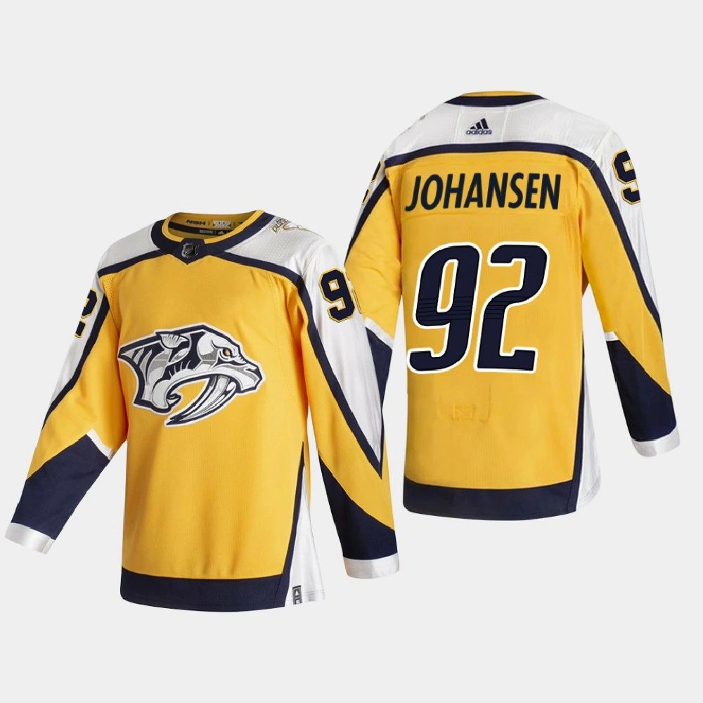 Youth Nashville Predators Ryan Johansen #92 2021 Season Reverse Retro Special Edition Authentic Gold Jersey