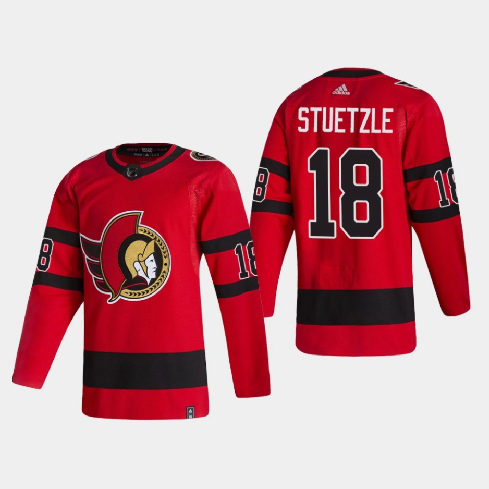 Women's Ottawa Senators Tim Stuetzle #18 2021 Season Reverse Retro Authentic Pro Special Edition Red Jersey