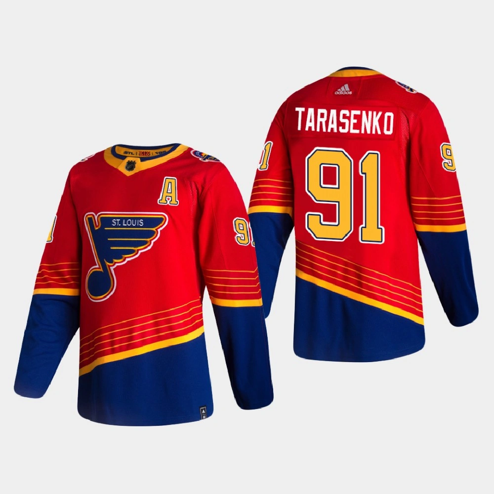 Women's St. Louis Blues Vladimir Tarasenko #91 2021 Season Reverse Retro Authentic Pro Special Edition Red Jersey Women's St. Louis Blues Vladimir Tarasenko #91 2021 Season Reverse Retro Authentic Pro Special Edition Red Jersey