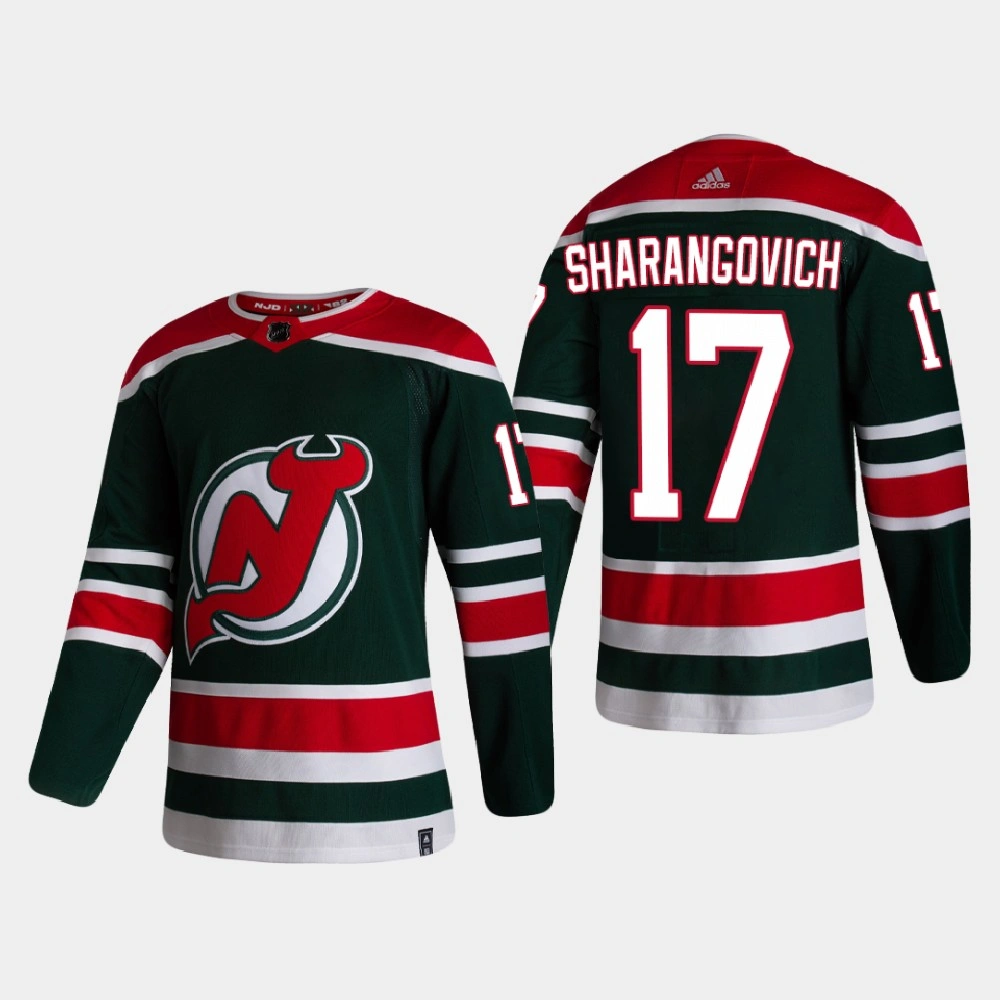 Women's New Jersey Devils Yegor Sharangovich #17 2021 Season Reverse Retro Authentic Special Edition Green Jersey