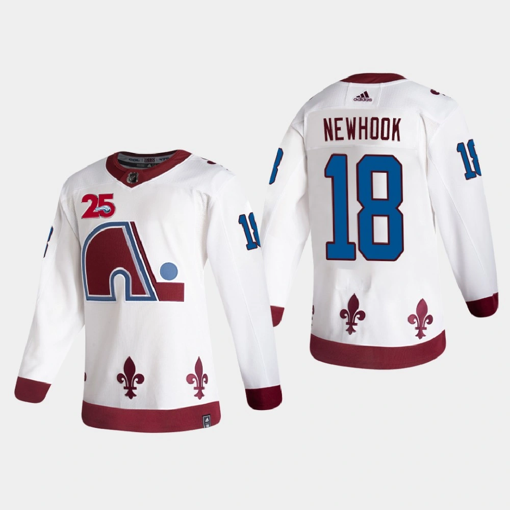 Youth Colorado Avalanche Alex Newhook #18 2021 Season Reverse Retro Authentic White Jersey Youth Colorado Avalanche Alex Newhook #18 2021 Season Reverse Retro Authentic White Jersey
