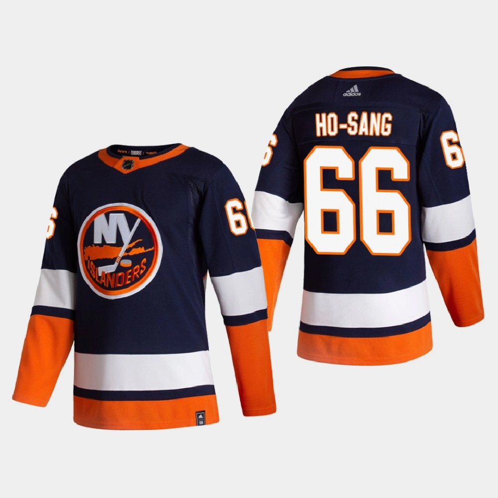 Men's New York Islanders Josh Ho-Sang #66 2021 Season Reverse Retro Authentic Blue Jersey Men's New York Islanders Josh Ho-Sang #66 2021 Season Reverse Retro Authentic Blue Jersey