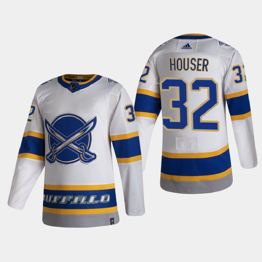 Men's Buffalo Sabres Michael Houser #32 2021 Season Reverse Retro Authentic White Jersey