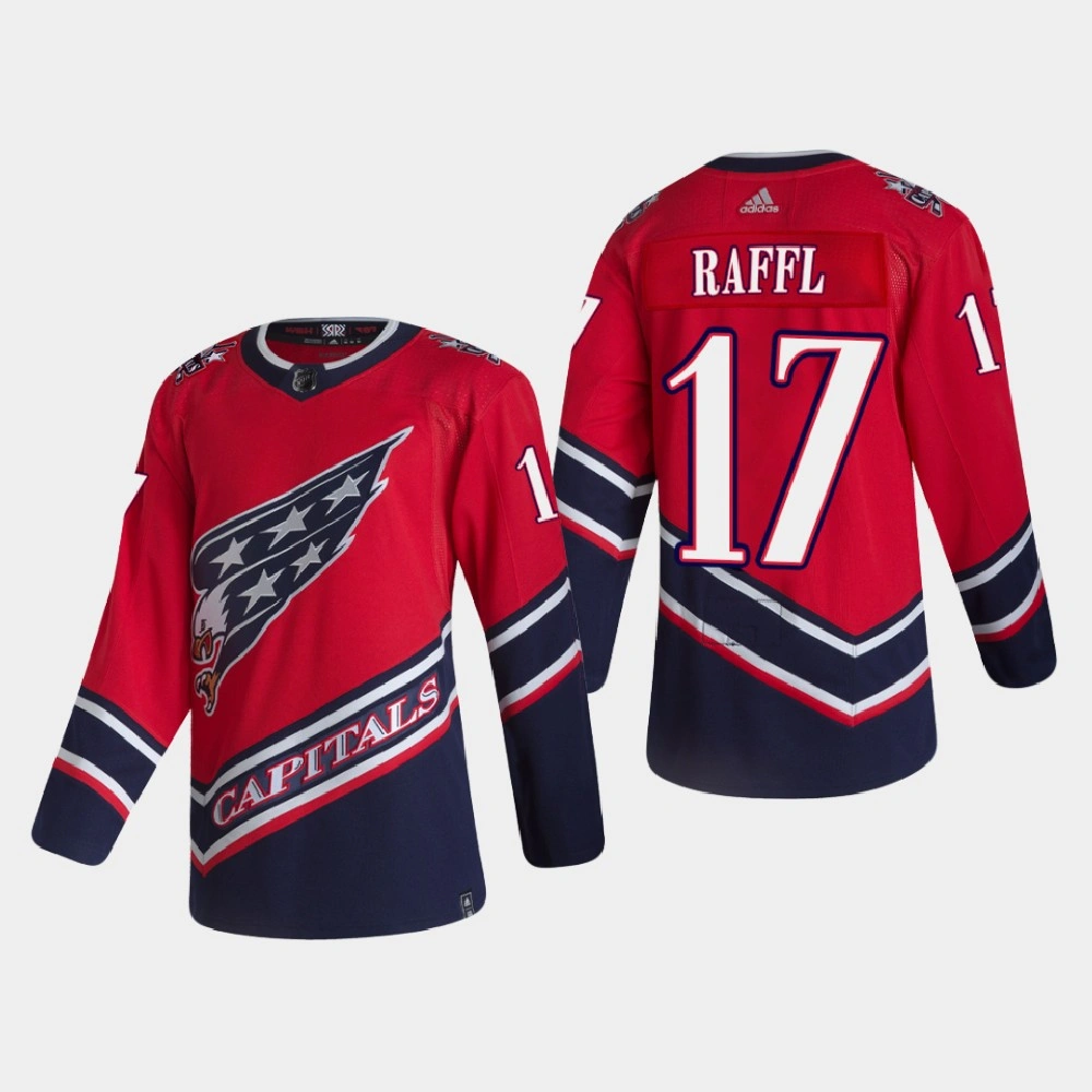 Youth Washington Capitals Michael Raffl #17 2021 Season Reverse Retro Authentic Red Jersey