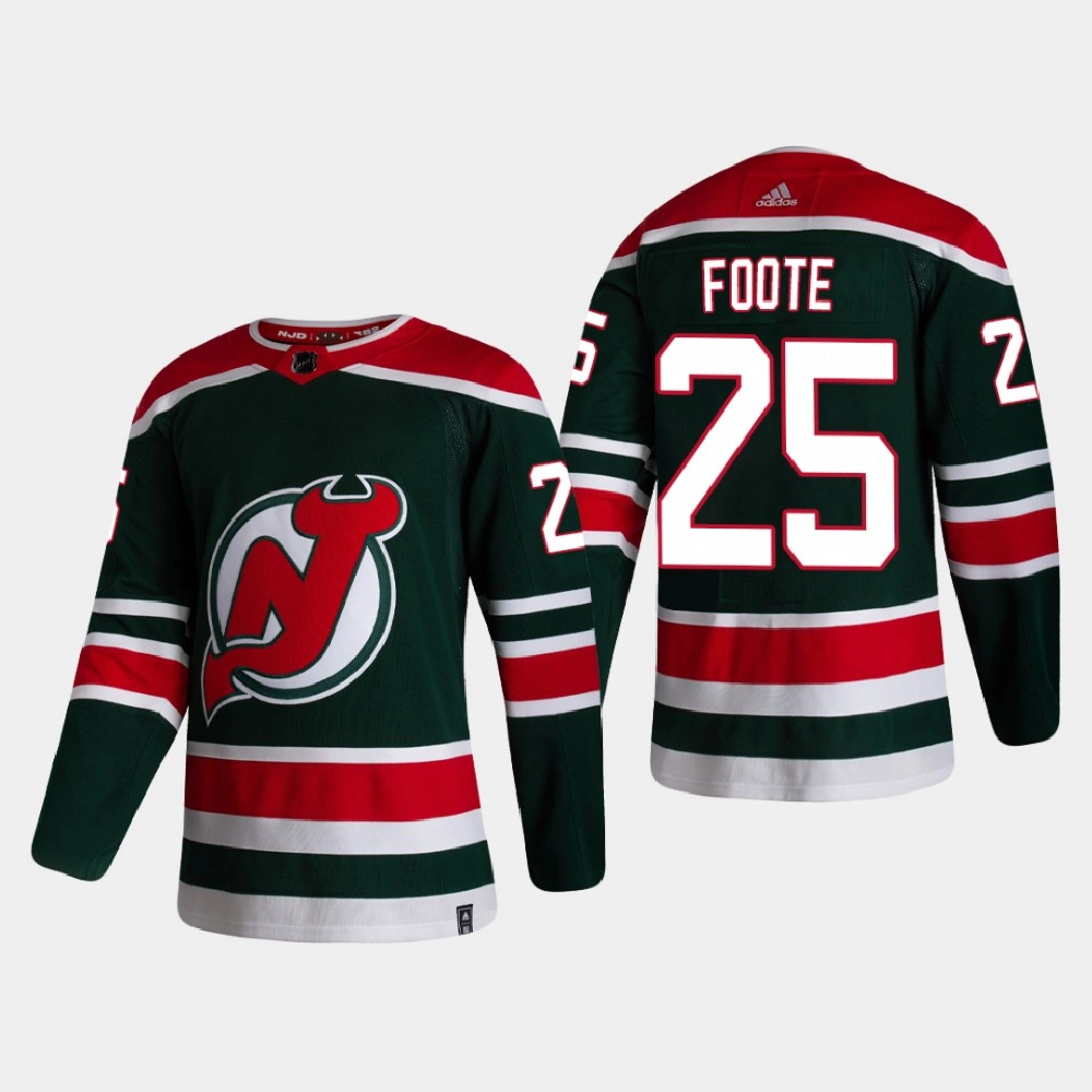 Youth New Jersey Devils Nolan Foote #25 2021 Season Reverse Retro Authentic Green Jersey