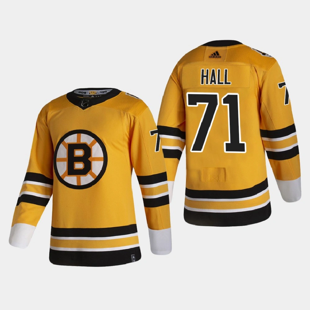 Women's Boston Bruins Taylor Hall #71 2021 Season Reverse Retro Authentic Gold Jersey Women's Boston Bruins Taylor Hall #71 2021 Season Reverse Retro Authentic Gold Jersey