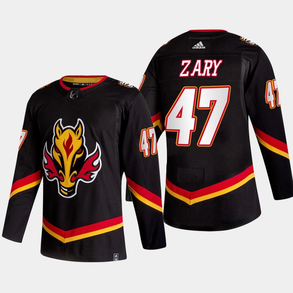 Connor Zary Calgary Flames Alternate Black Authentic Jersey 2022-23 Connor Zary Calgary Flames Alternate Black Authentic Jersey 2022-23