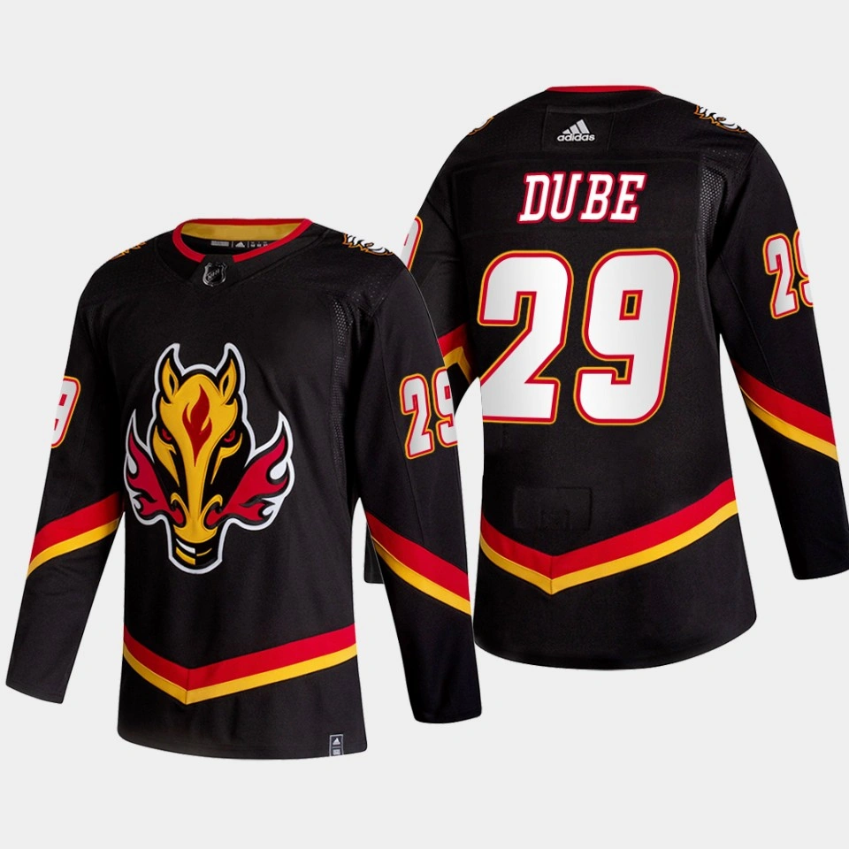 Youth Dillon Dube Calgary Flames Alternate Black Authentic Jersey 2022-23