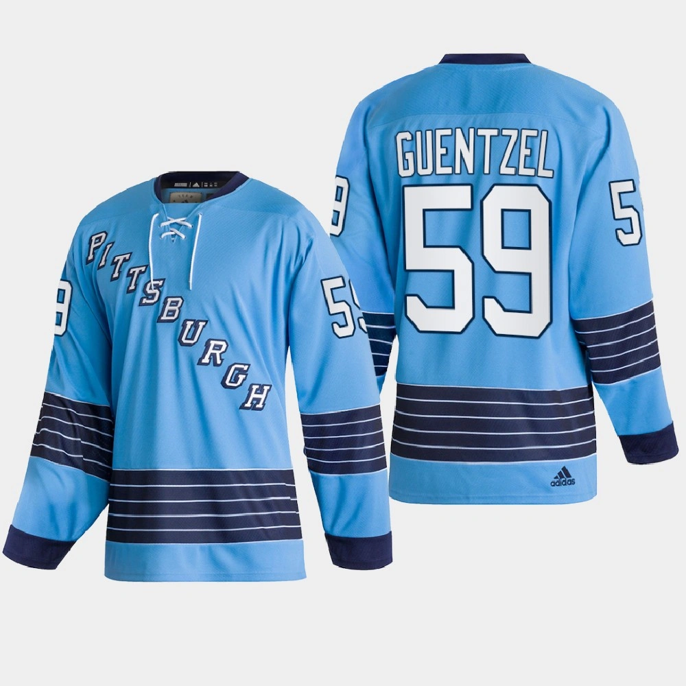 Women's Pittsburgh Penguins Jake Guentzel #59 Team Classics Blue 2022 Jersey Heritage Women's Pittsburgh Penguins Jake Guentzel #59 Team Classics Blue 2022 Jersey Heritage