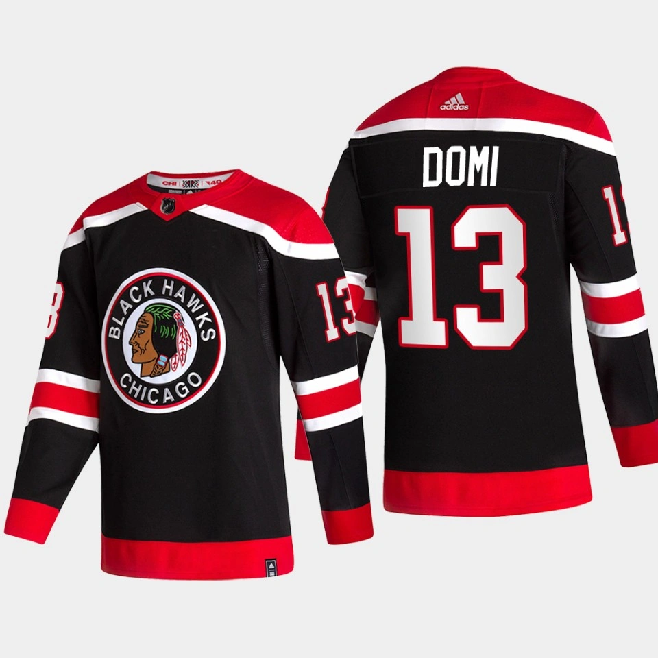 Max Domi Chicago Blackhawks Reverse Retro Black Authentic Jersey Max Domi Chicago Blackhawks Reverse Retro Black Authentic Jersey