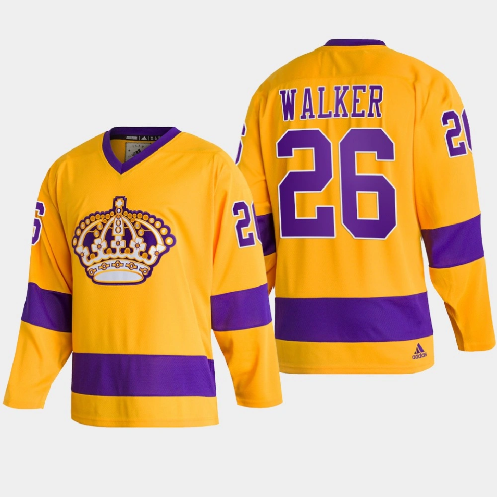 Women's Los Angeles Kings Sean Walker #26 Team Classics Gold 2022 Jersey Throwback