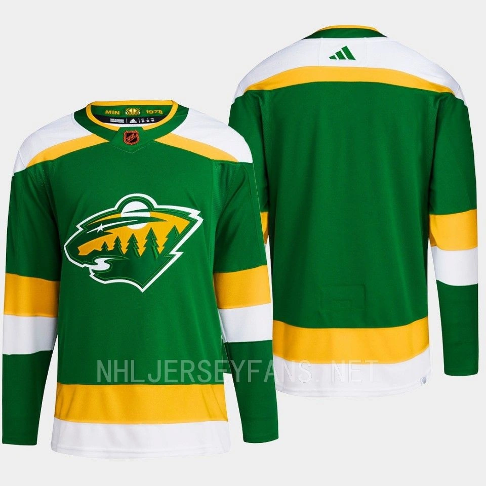 Women's Minnesota Wild Reverse Retro 2.0 Authentic Primegreen Green Blank Jersey 2022