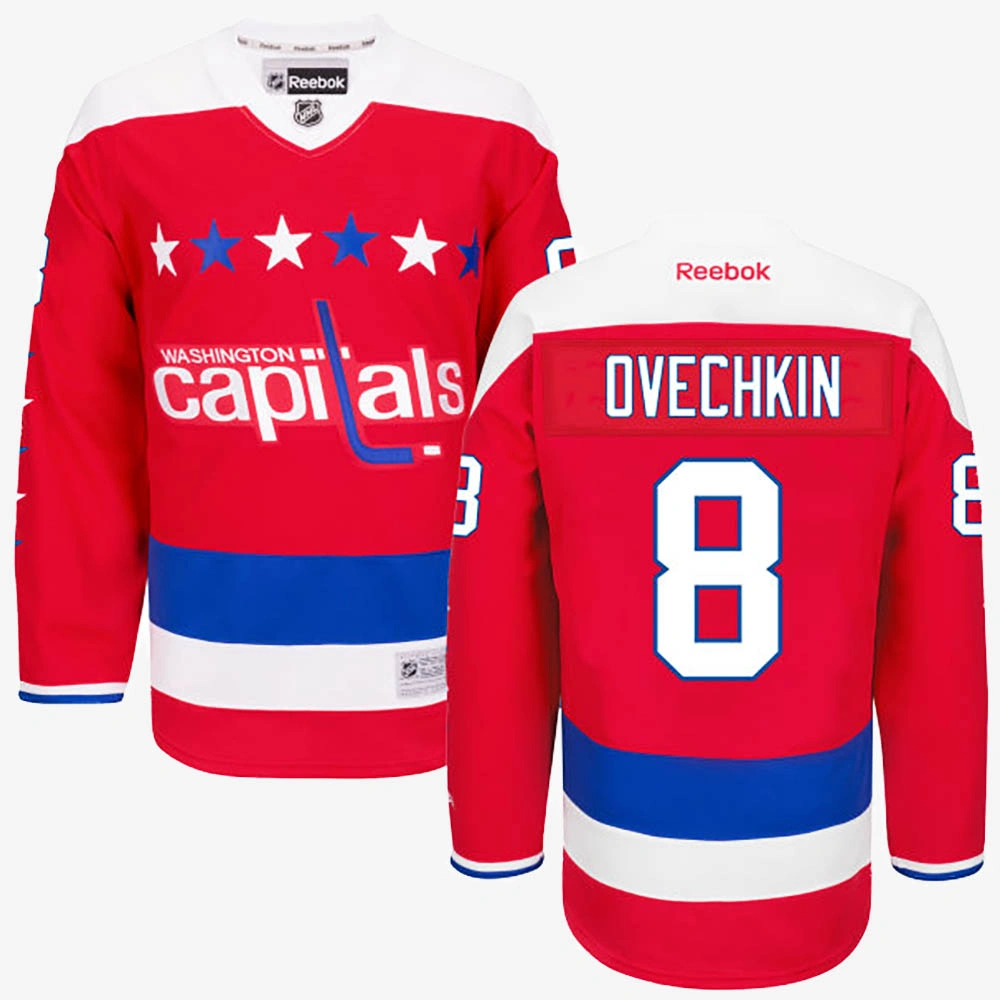 Women's Alex Ovechkin Washington Capitals Red Alternate Jersey