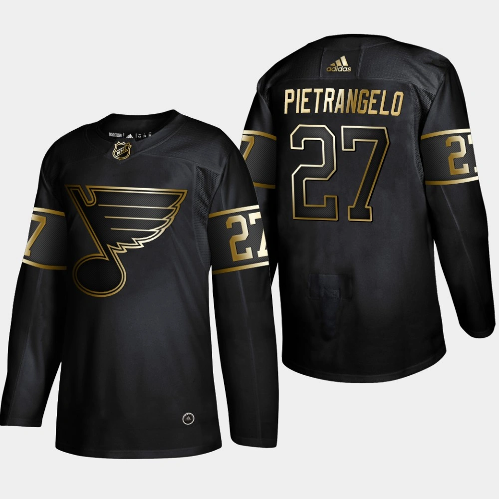 Youth St. Louis Blues Alex Pietrangelo #27 Authentic 2019 NHL Golden Edition Black Player Jersey - Men's