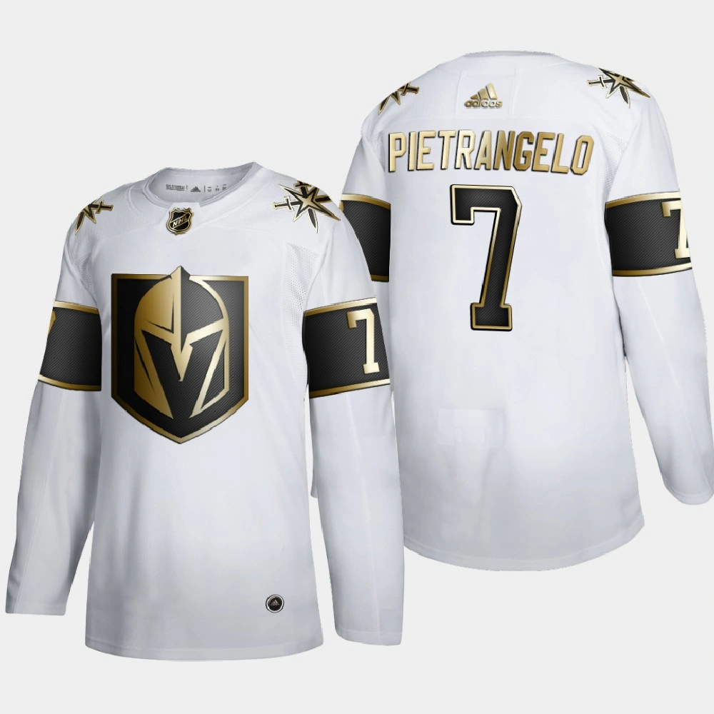 Men's Vegas Golden Knights Alex Pietrangelo #7 Golden Edition White Authentic Player Jersey