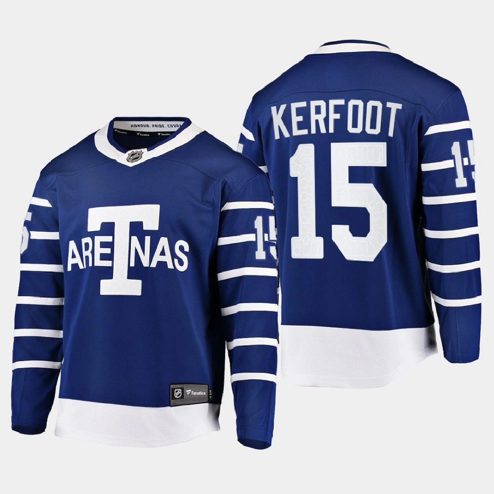 Toronto Maple Leafs Alexander Kerfoot #15 Team Classics Blue Jersey Heritage Toronto Maple Leafs Alexander Kerfoot #15 Team Classics Blue Jersey Heritage