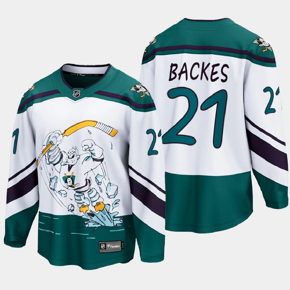 Men's Anaheim Ducks david backes #21 Reverse Retro Special Edition White Jersey