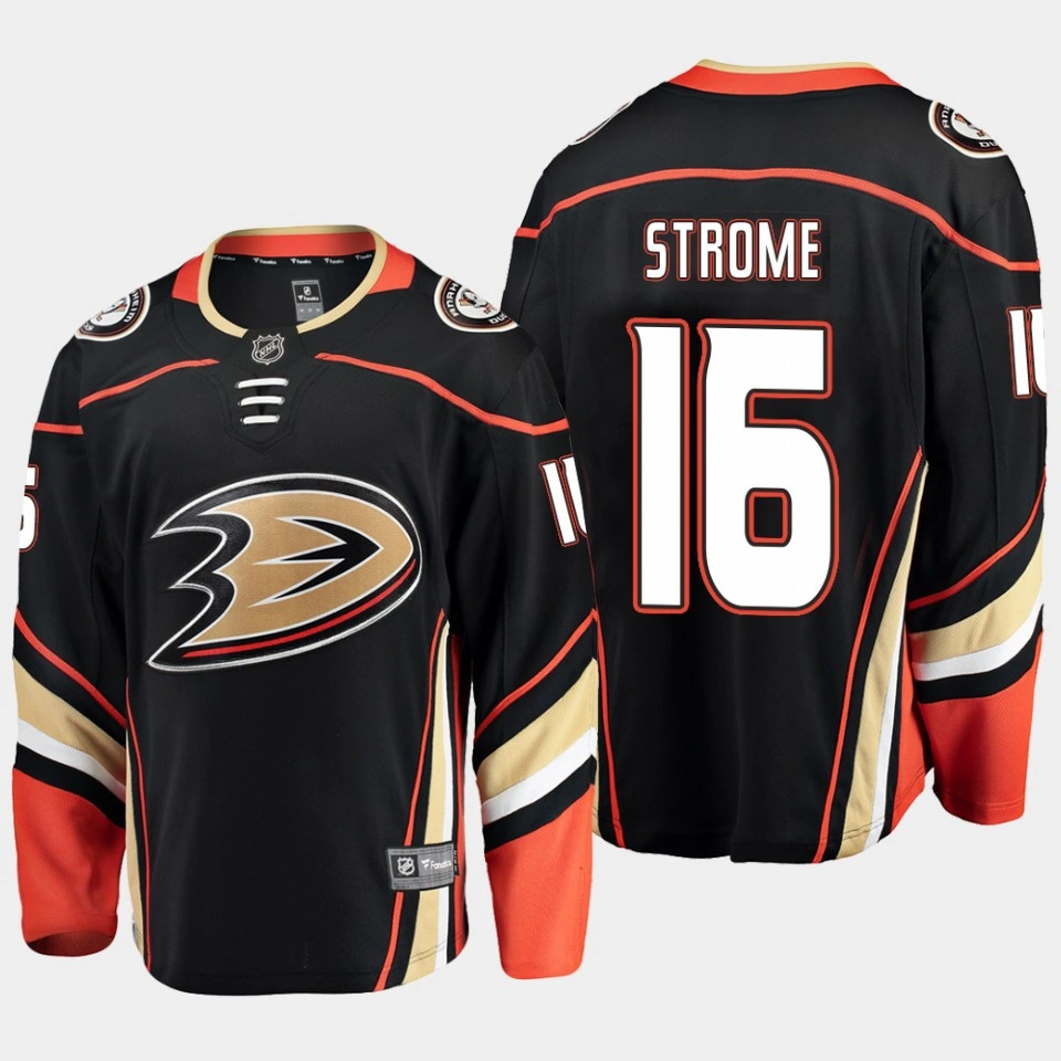Anaheim Ducks Ryan Strome Alternate Black #16 Jersey Breakaway Player Anaheim Ducks Ryan Strome Alternate Black #16 Jersey Breakaway Player
