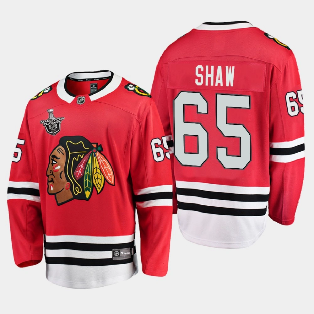 Women's Chicago Blackhawks #65 Andrew Shaw 2020 Stanley Cup Playoffs Home Red Jersey Women's Chicago Blackhawks #65 Andrew Shaw 2020 Stanley Cup Playoffs Home Red Jersey