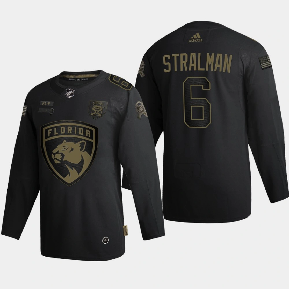 Men Florida Panthers Anton Stralman #6 2020 Veterans Day Authentic Black Jersey Men Florida Panthers Anton Stralman #6 2020 Veterans Day Authentic Black Jersey